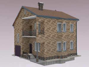 house 2f prt 3D 모델