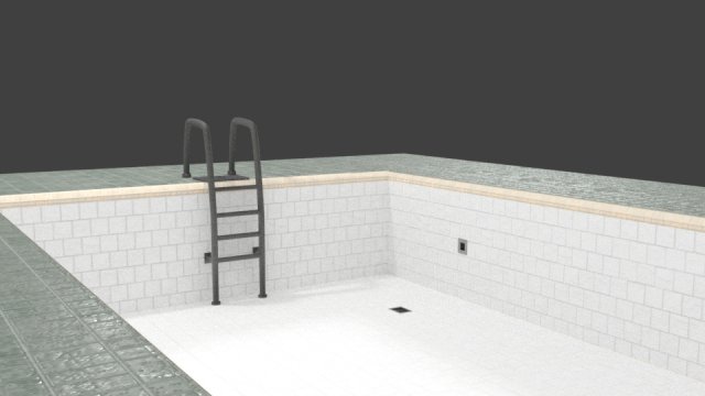 swimmingpool 3Dモデル .c4d .max .obj .3ds .fbx .stl .blend 