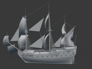 mordaunt 1681 3D Model