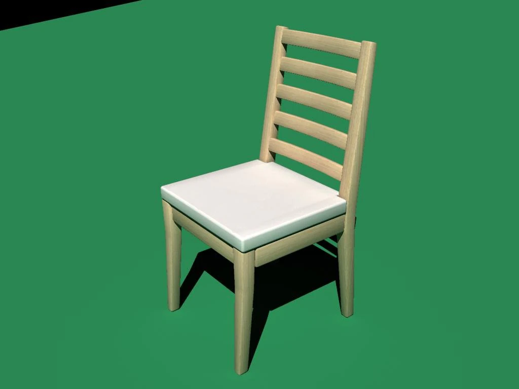 chair 3D Model .c4d .max .obj .3ds .fbx .stl .blend 
