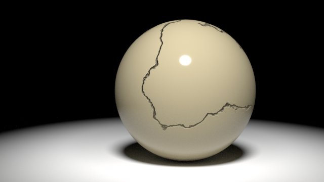the cracked ball Modello 3D .c4d .max .obj .3ds .fbx .stl .blend 