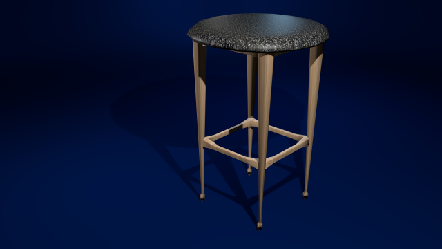 stool 3D Модель .c4d .max .obj .3ds .fbx .stl .blend 