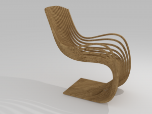 pipo chair 3D 모델
