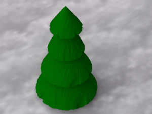 abete Modello 3D