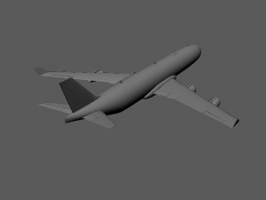 airbus economy airline 3D मॉडल