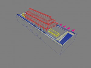 ancient china palace 3D Model