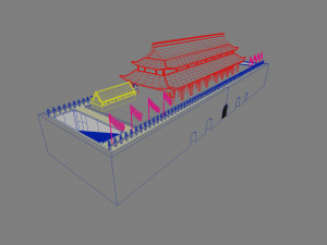 ancient china palace 3D Model