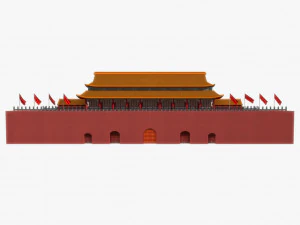 ancient china palace 3D Model