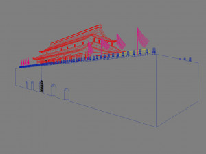 ancient china palace 3D Model