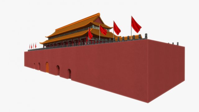 ancient china palace 3D Model .c4d .max .obj .3ds .fbx .stl .blend 