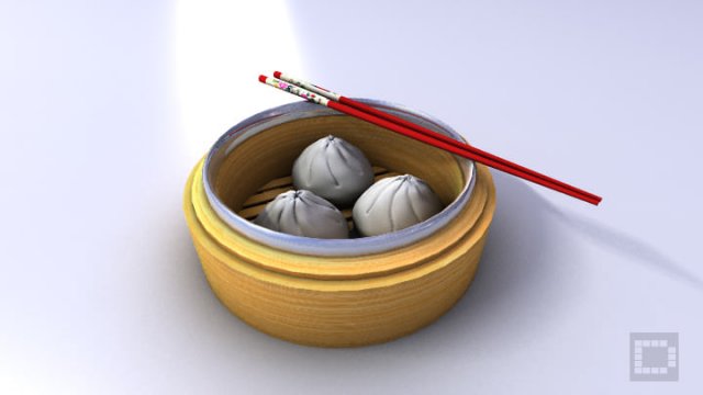 chinese oriental bun dim sum Modèle 3D .c4d .max .obj .3ds .fbx .stl .blend 