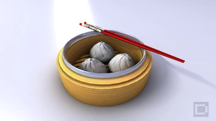 chinese oriental bun dim sum 3D Model .c4d .max .obj .3ds .fbx .stl .blend