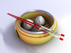 chinese oriental bun dim sum Modèle 3D