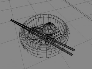 chinese oriental bun dim sum 3D Model