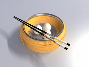 chinese oriental fish ball 3D Model