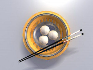 chinese oriental fish ball 3D मॉडल