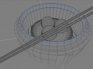 chinese oriental fish ball 3D Model