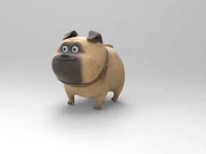 ładny pies 3d Model 3D