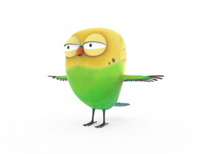 cute parrot little bird 3D Model