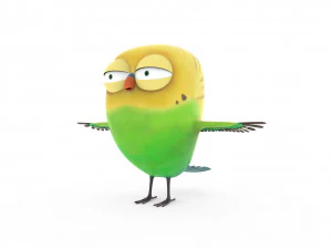 lindo papagaio passarinho Modelo 3D