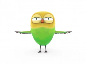 cute parrot little bird 3D Model