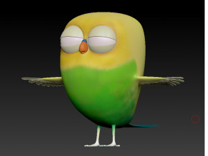 cute parrot little bird 3D Model