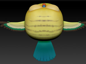 cute parrot little bird 3D Model
