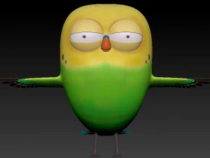cute parrot little bird 3D Model