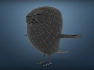 cute parrot little bird 3D Model