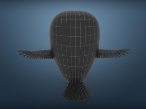cute parrot little bird 3D Model