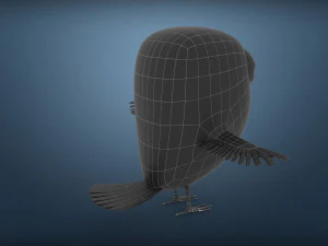 cute parrot little bird 3D Model