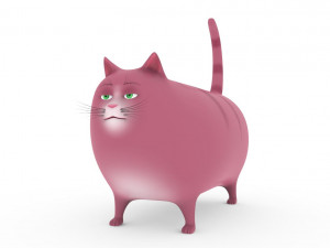 fat cat Model 3D