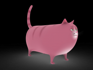 fat cat Model 3D