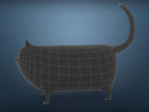 fat cat 3D Model