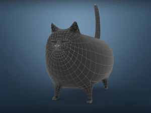 fat cat 3D Model