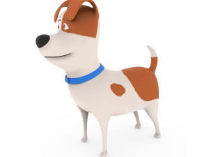 cute dog cartoon - max 3D Model