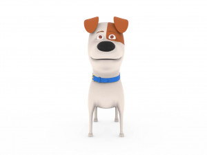 cute dog cartoon - max Modelo 3D