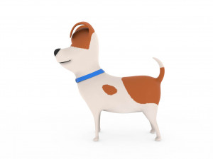 cute dog cartoon - max Modelo 3D