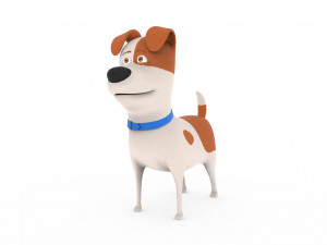 cute dog cartoon - max Modelo 3D