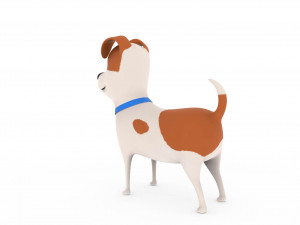 cute dog cartoon - max Modelo 3D