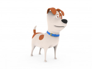 cute dog cartoon - max Modelo 3D