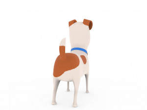 cute dog cartoon - max Modelo 3D