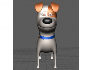 cute dog cartoon - max Modelo 3D