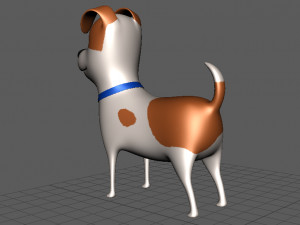 cute dog cartoon - max Modelo 3D