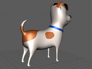 cute dog cartoon - max Modelo 3D