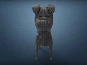 cute dog cartoon - max Modelo 3D