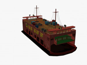 nave traghetto Modello 3D