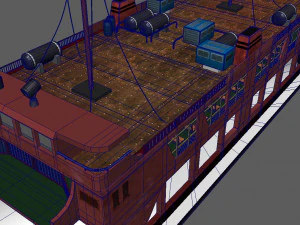 ferry ship 3D Model