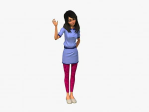 girl character 3D Model