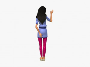 girl character 3D Model